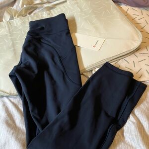 NWT Lululemon Invigorate High Rise Tight 25", Sz 6, True Navy